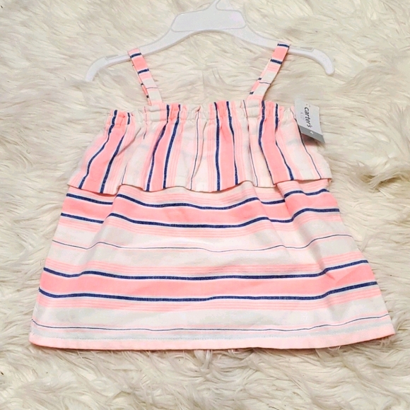 ⛱NWT: CARTER'S GIRLS WOVEN SUMMER TANK TOP - Picture 1 of 5